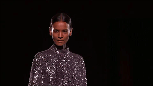 femmequeens:Amilna Estevão, Liya Kebede, Karly Loyce, and Imaan Hammam @ Tom Ford Fall/Winter 2016