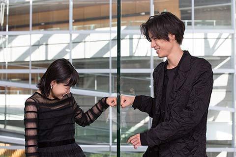 HANA SUGISAKI andSOTA FUKUSHI promoting BLEACH