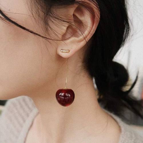 okcarls: loevabl: realistic cherry earrings