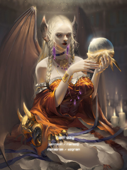 &ldquo;How can I help you?&rdquo;  Rain WZQ www.artstation.com/artwork/58ZwRE