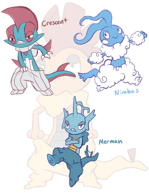 trakolock:Caved and decided to do the Pokemon Variations based on Egg Groups.Chose my favorite Pokem