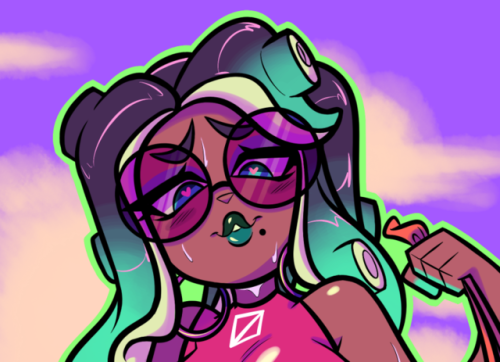 gray-eggs-n-ham: Marina dishing looks in the summer heat B)For ū+ you can view the NUDE and SLINGKINI variants of this drawing!Today is the last day to pledge to gain access to this month’s rewards c:Patreon || Commission Info || Ko-fi   HNNNNG!!!!