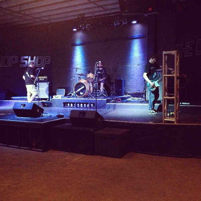 Soundcheck! We play first tonight with some badass bands- get to Chop Shop! (at The Chop Shop)