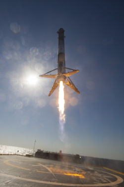 Rocketumbl:  Spacex  Crs-8 First Stage Landing 