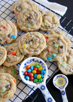 lustingfood:  SOFT AND CHEWY M & M COOKIES