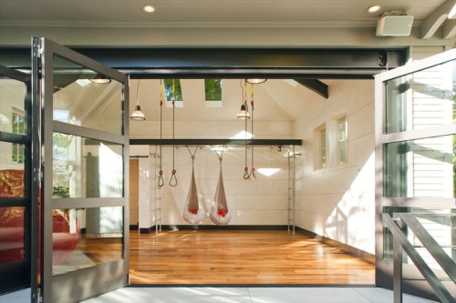 interiordesignmagazine:  5 Stunning Garage Conversions Residential gym by Menter Architects in Seattle, Washington. 