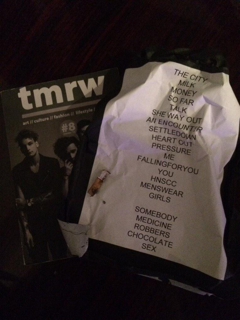 mattys1975:  healydanes:  The 1975 NYC Setlist feat. Medicine   this is too much