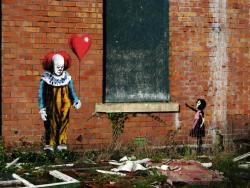 horroroftruant:  Check out this frighteningly awesome horror-themed street art by JPS!  Facebook - Twitter - Online Store  