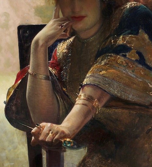 Orientalin (Details) By Edouard Frederic Wilhelm Richter (1844–1913)