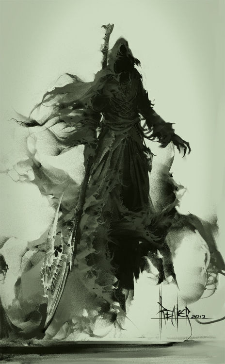 weirdletter:Reaper, by Marat Ars, via DrawCrowd.