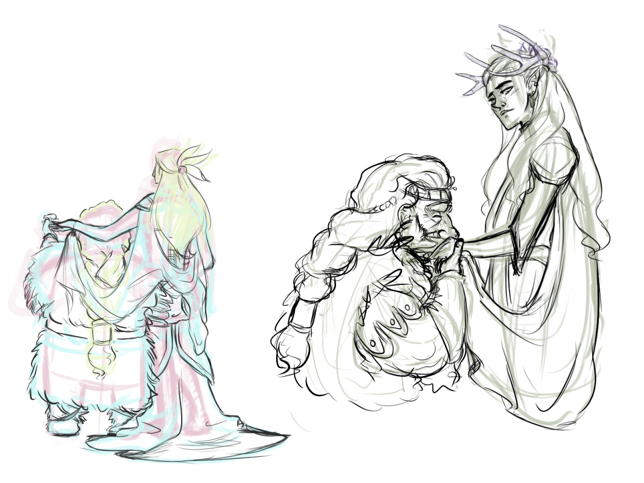 jinkkingart:  Man I have way too many Gimli/Legolas feels to even be alive right