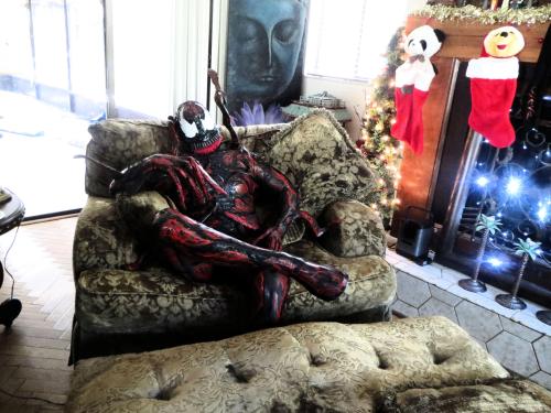 costrader:  Troa just uploaded this EPIC Carnage Cosplay to CosTrader, and he is accepting commissions on his Spiderman inspired costumes!