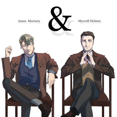 my DGS Mycroft and MoriartyAt the age of 19 Mycroft, eager to further his career, employs street boy