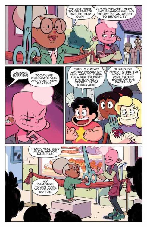 bismuth:  Preview for Steven Universe #25! While on a visit to Lars and the Off Colors, Steven and C