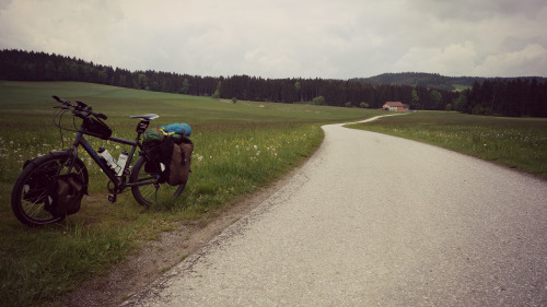 Somewhere between Czech Republic and Austria.