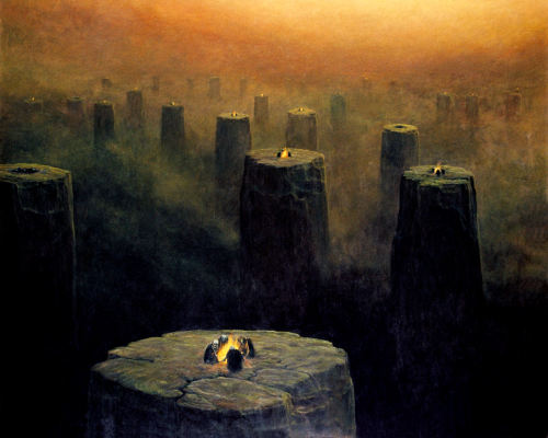 fight-like-a-crow:The paintings of Zdzislaw Beksinski