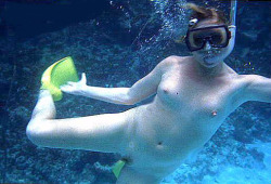 Nude underwater