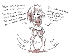 taboopony: Scuttlebug: At least I taste good (found himself a little mantra to himself focus when he gets upset)  Aww, poor bby ;w; Someone needs to give the poor guy a bath and some fresh, not melted/spilled ice cream u3u