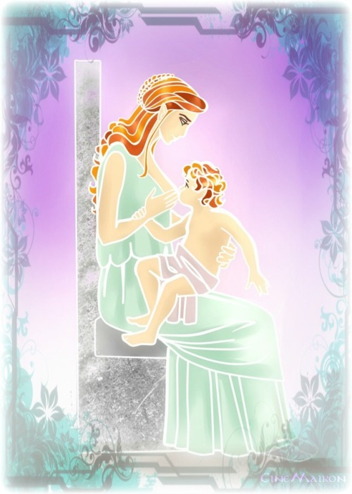 cinemairon:Nerdanel and Maedhros-Happy Mothers Day (Greek Mythology Style)Just in case you missed my