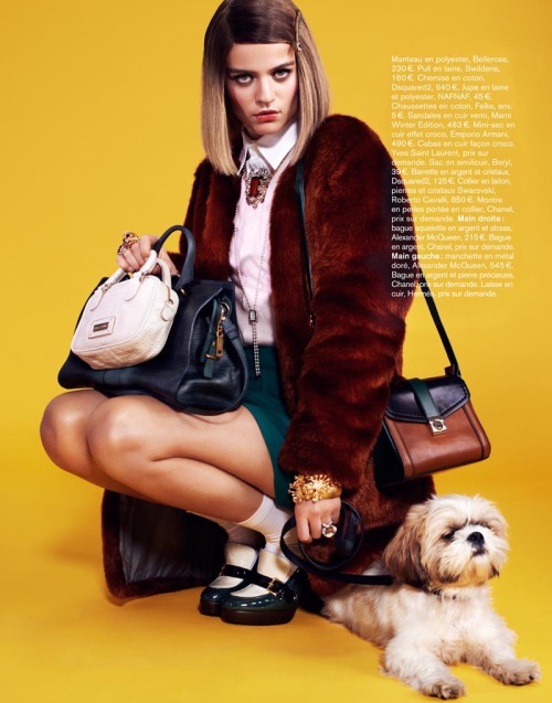 Glamour France November 2012High SocietyPhotographer: Naomi Yang Stylist: Sébastian CambosModel: Rin