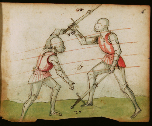 design-is-fine:Jörg Wilhalm, Fechtbuch, Fencing book, 1520. Including blood & deathblow. Ink dra