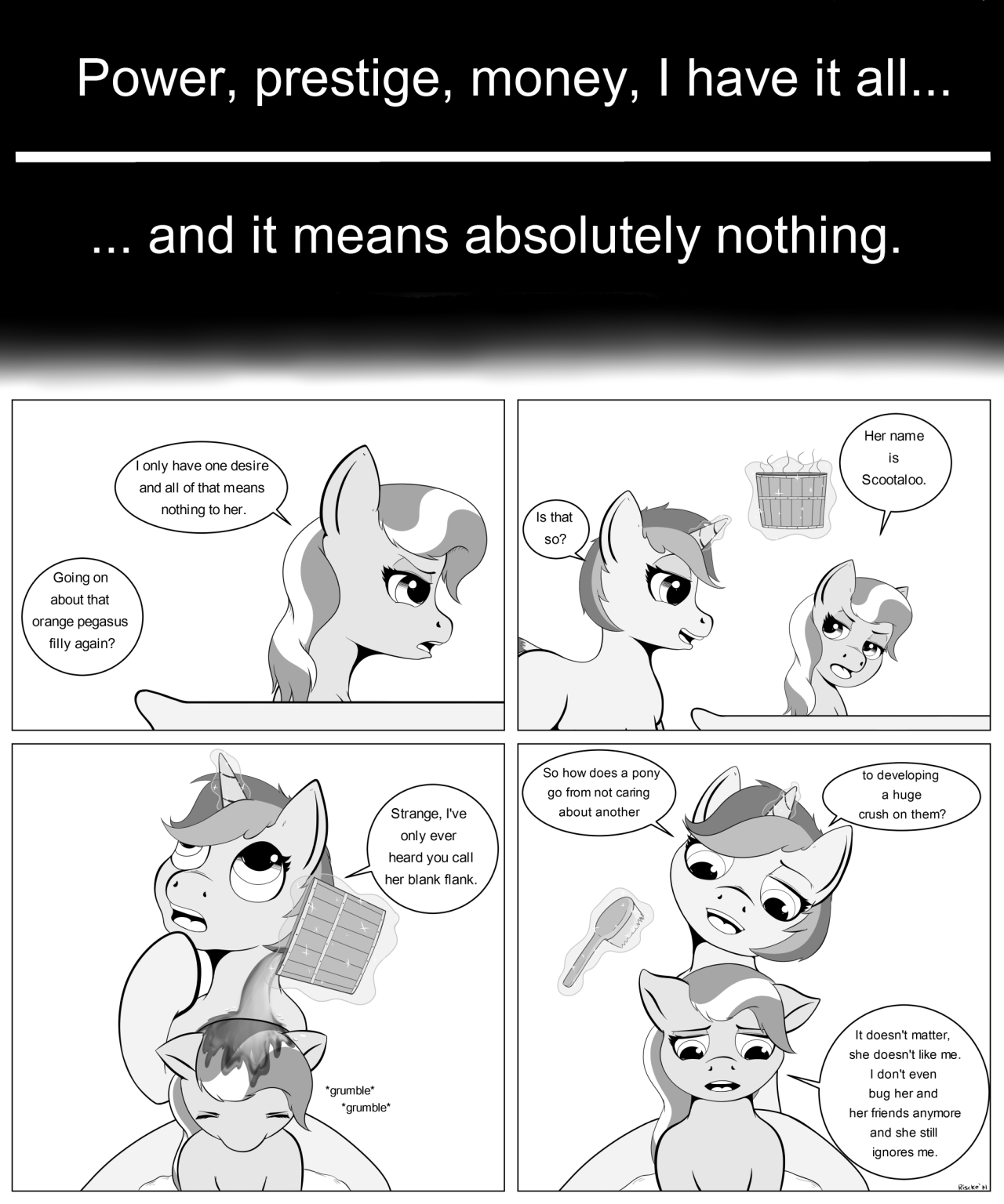 risckespot:  DT and Scoots comic page 01. I still have no name for it. Also I can’t