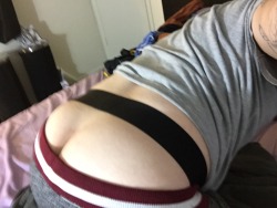bearkinder:  arcpup:  arcpup:  My butt is starting to look more firm and round from working out. Should I post some progress pics? Show some love and I will show some back tomorrow after my workout ;) like and reblog!  Once more for the day crowd! C'mon
