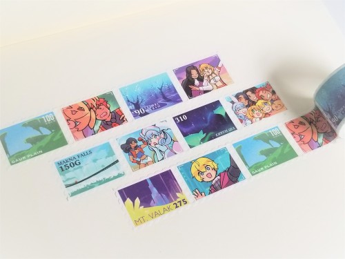 - letter from shulk -xenoblade stamp washi tape! available in my shop! www.etsy.com/lis