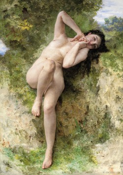 artsurroundings:   “A Dryad”, 1904 William Adolphe Bouguereau 