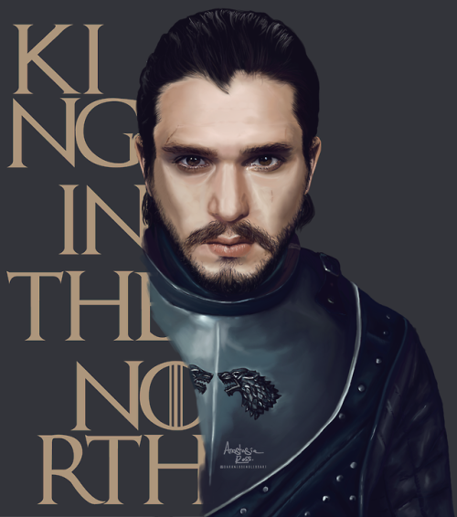 KING IN THE NORTH - I’m not a Stark.- You are to me. © https://www.behance.net/gallery/62