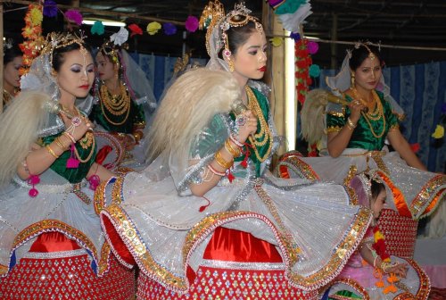 Glimpses of Rasalila dance at ISKCON temple, Imphal, Manipur