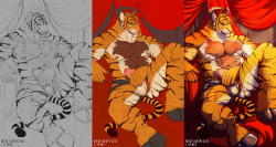 werethropelaporte:  Cell shaded commission for Tarke with progress phases!:3