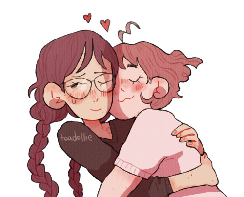 toadollie:another drawing of tokomaru cuddling to add to the pileclick for better quality <3