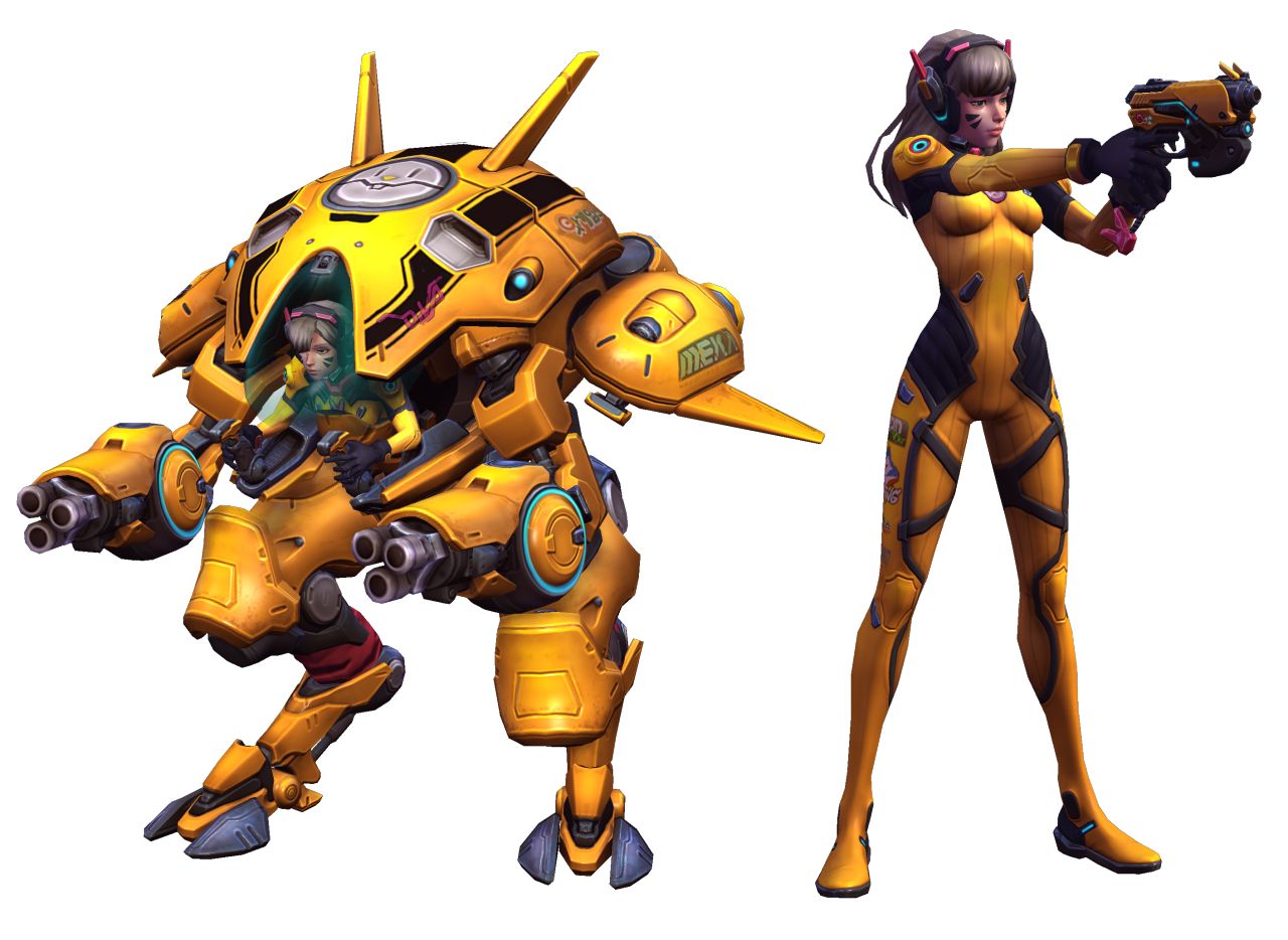 Skins of D.Va  Psionic Storm - Heroes of the Storm