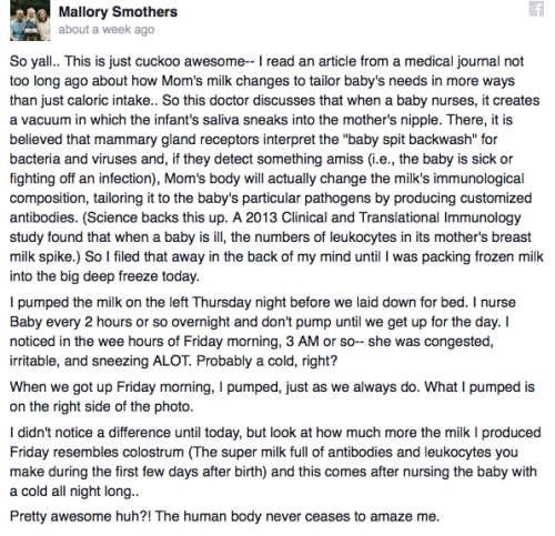 the-future-now: Mom’s breast milk photo is blowing peoples’ minds Mallory Smothers is ma