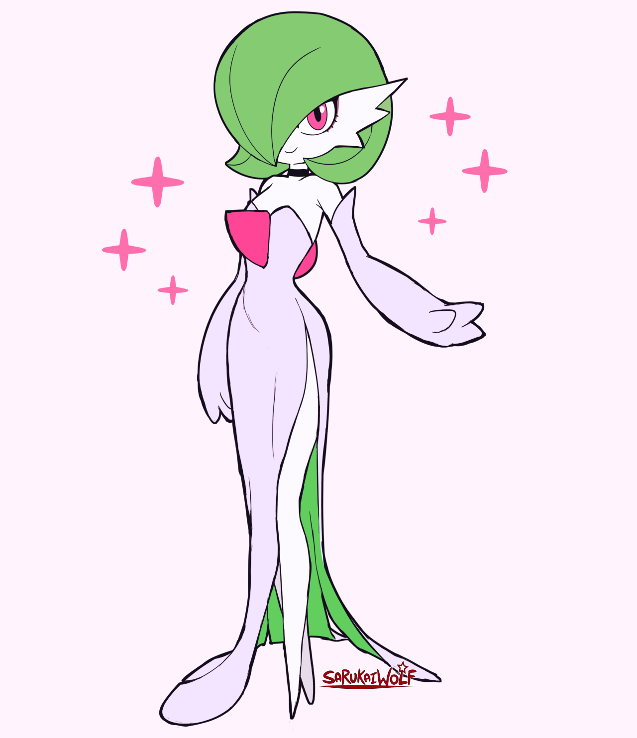 Gala Gardevoir + Shiny Sort of a combination of both her normal form and Mega form together! Twitter / DeviantArt / Pixiv /...