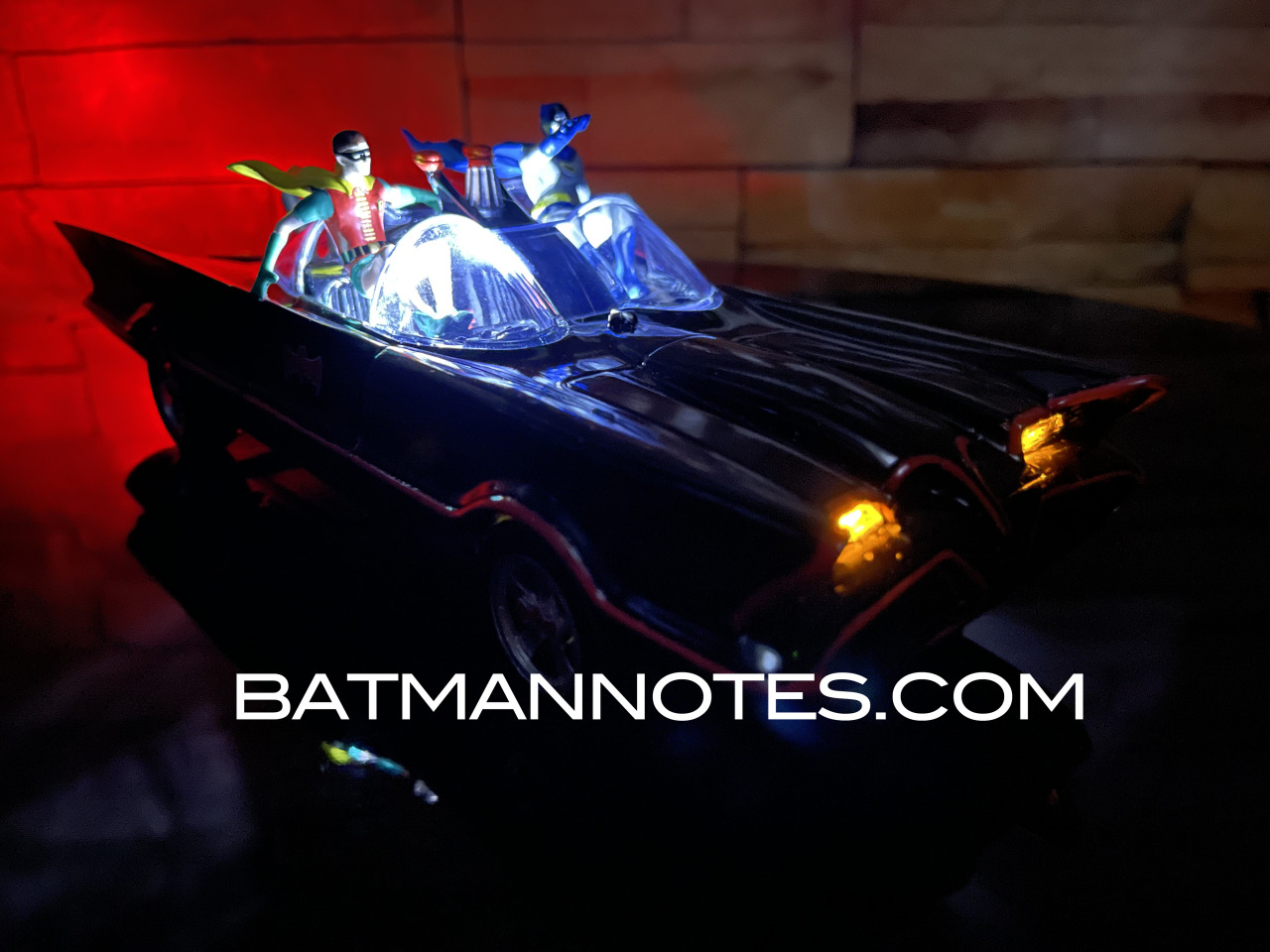 BATMAN TV Series BATMOBILE Sculpture With Music & Lights By Bradford Exchange