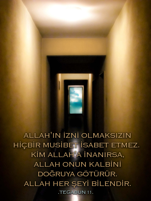 No disaster strikes except by permission of Allah. And whoever believes in Allah, He will guide his 