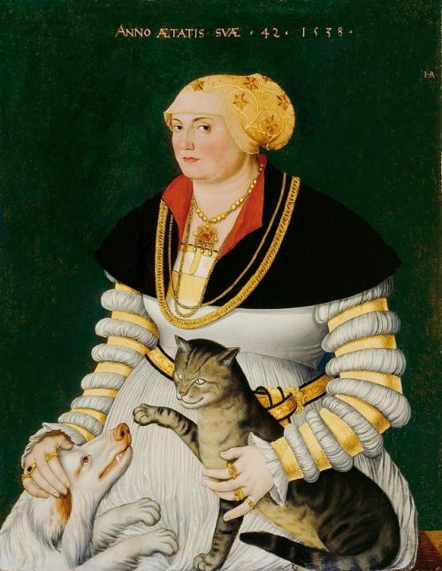 creadoresdebelleza:Hans Asper: Retrato de Cleophea Krieg von Bellikon (1538).