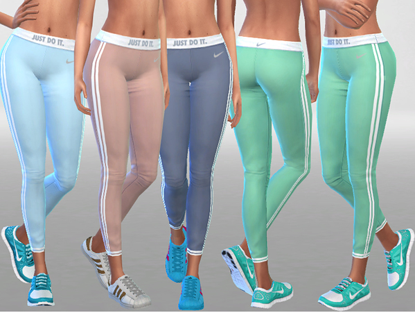 My Sims 4 Cc — Pinkzombiecupcakes Nike Air Leggings