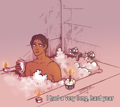 Happy birthday, Lance! you deserve a nice bath after all of this(yup, it’s a “Friends” reference)