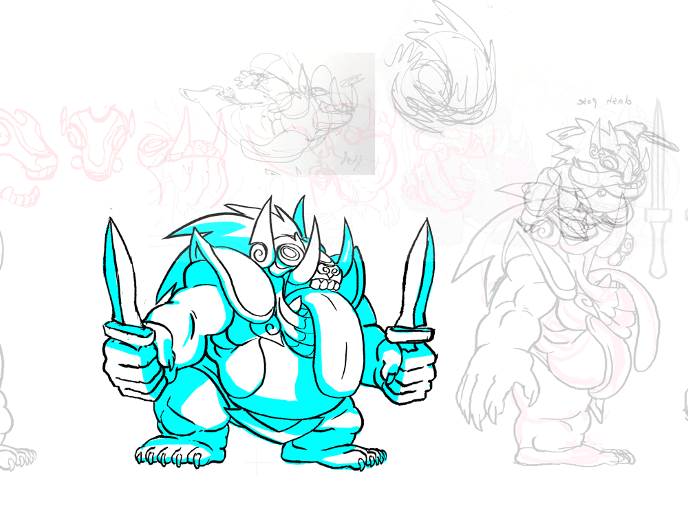 indivisiblerpg:  Here’s a sneak peek of new animations that Lab Zero has been working