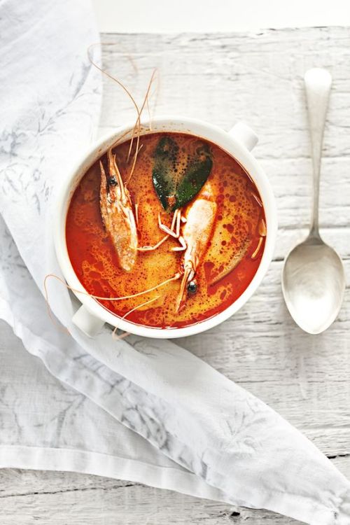 life1nmotion:  Hawt Prawns Tom Yum SoupGet the recipe 