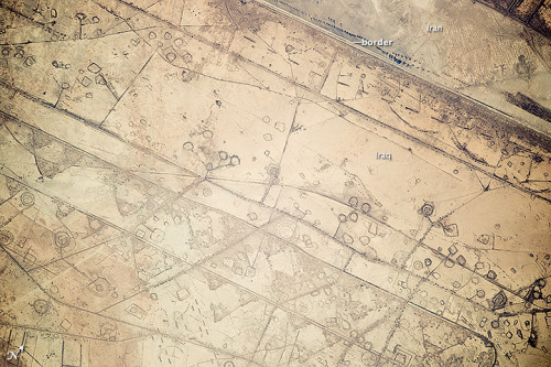 Fortification Patterns on the Iraq-Iran BorderFebruary 2, 2015.“Astronauts aboard the Internat