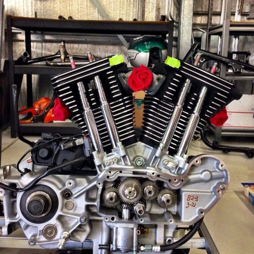 six3seven:  By ‘dp_customs’ on instagram: Upcoming cafe sporty motor is detailed and ready for assembly. #dpcustoms #caferacer http://ift.tt/1dk1LQj —Please leave credits intact— 