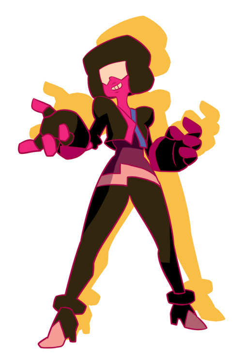 @ask-whitepearl-and-steven did a garnet redesign for his au, and it’s so cool I have to draw i
