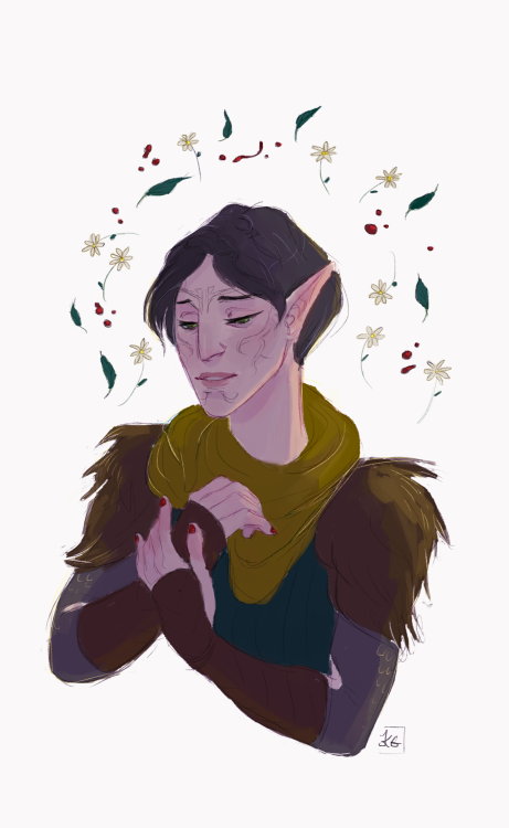 kgdoodles:  I haven’t drawn much lately, but here is a tiny Merrill 