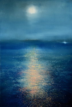  Maurice Sapiro aka Maurice L. Sapiro (b. 1932, NJ, USA) - Moonglow, 2014 | Paintings: Oil 