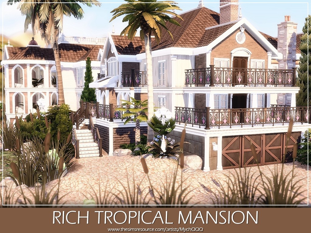 Building Tropical Mansion : r/Bloxburg