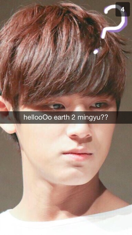 mingyu daydreaming of u (and annoying the members!!)-admin chan :~)